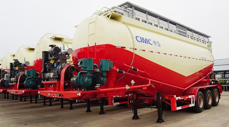 CIMC 3 Axle 30 Cubic Bulk Cement Trailers for Sale in Zambia