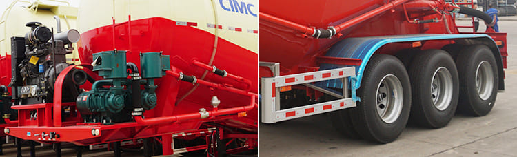 CIMC 3 Axle 30 Cubic Bulk Cement Trailers for Sale in Zambia