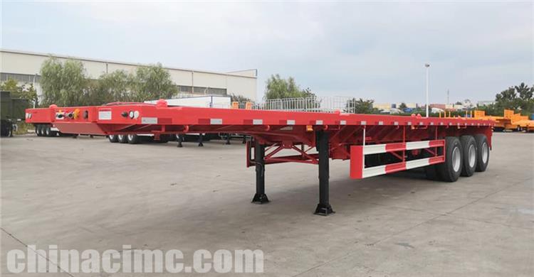 12.5m Tri Axle Flatbed Trailer will be sent to Nigeria
