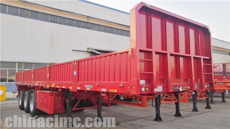 CIMC Tri Axle 80 Ton Side Wall Trailer for Sale In Sudan