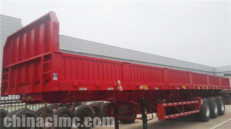 CIMC Tri Axle 80 Ton Side Wall Trailer for Sale In Sudan