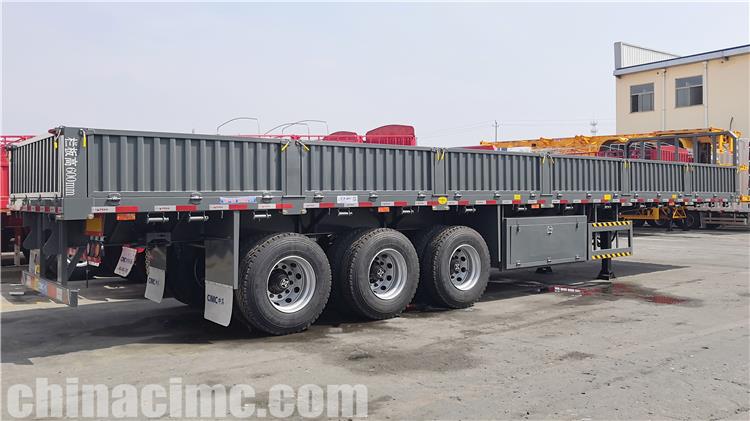 3 Axle 60 Ton Side Wall Semi Trailer for Sale In Sudan