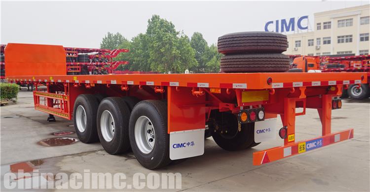 CIMC 40 Ft Flatbed Trailer with Front Wall for Sale In Jamaica