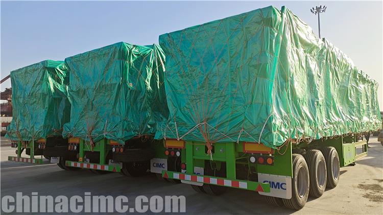 CIMC 60 Ton Trailer Triaxle with Boards for Sale In Zimbabwe