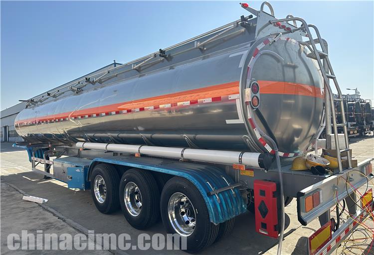 50,000 Liters Aluminum Alloy Tanker Trailer for Sale In Costa Rica - CIMC VEHICLE