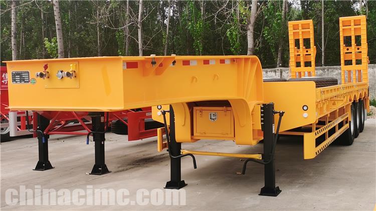 3 Axle 80 Ton Low Bed Trailer for Sale In Congo