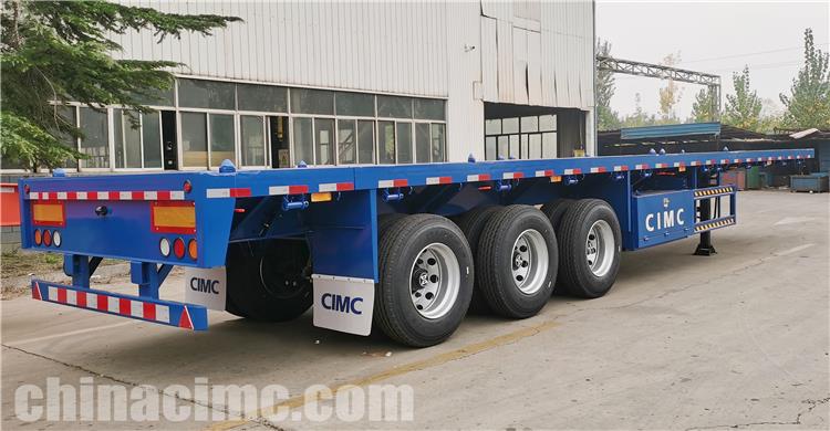 CIMC Tri Axle 40 ft Flatbed Trailer for Sale In Senegal