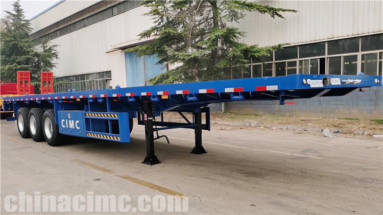 CIMC Tri Axle 40 ft Flatbed Trailer for Sale In Senegal
