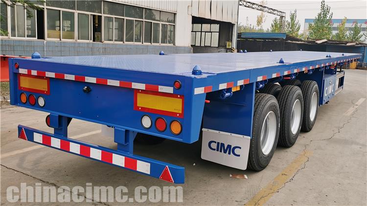 CIMC Tri Axle 40 ft Flatbed Trailer for Sale In Senegal