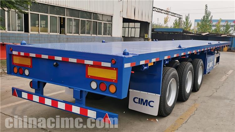CIMC 3 Axle 40 ft Flatbed Truck Trailer for Sale In Uganda