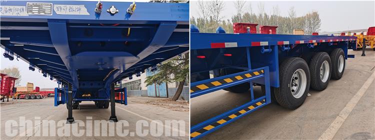 CIMC 3 Axle 40 ft Flatbed Truck Trailer for Sale In Uganda