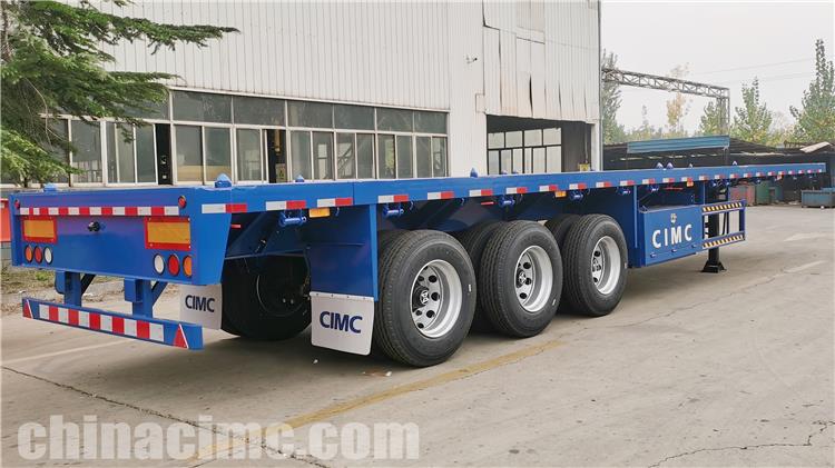CIMC 3 Axle 40 ft Flatbed Truck Trailer for Sale In Uganda