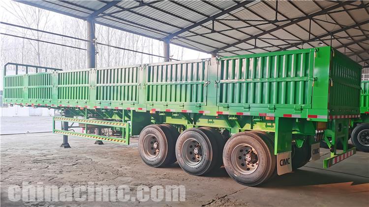 CIMC Tri Axle Side Wall Semi Trailer for Sale In Sudan