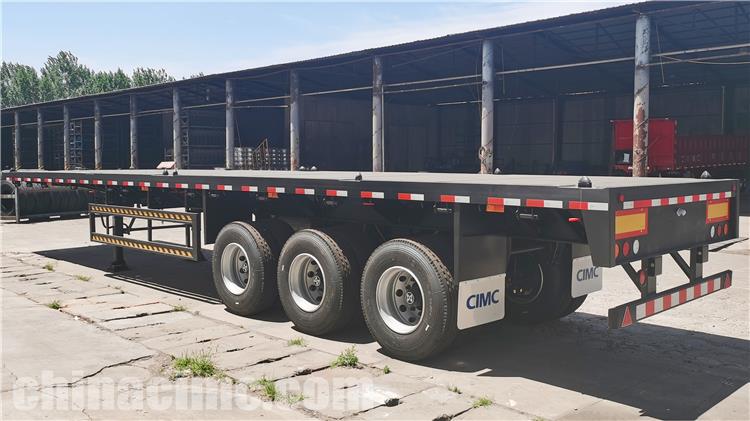 CIMC 4 Axle Flat Bed Truck Trailer for Sale In Zimbabwe