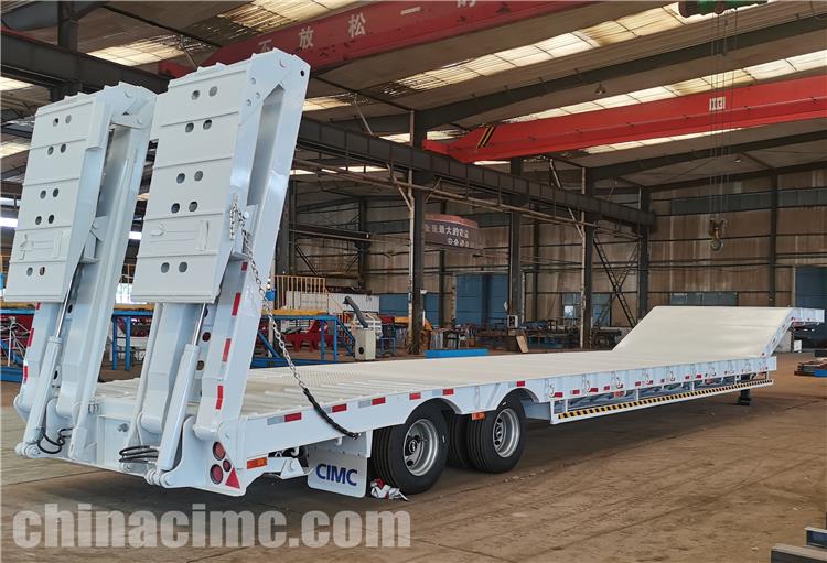 CIMC 2 Axle 60 Ton Low Bed Trailer for Sale In Tanzania