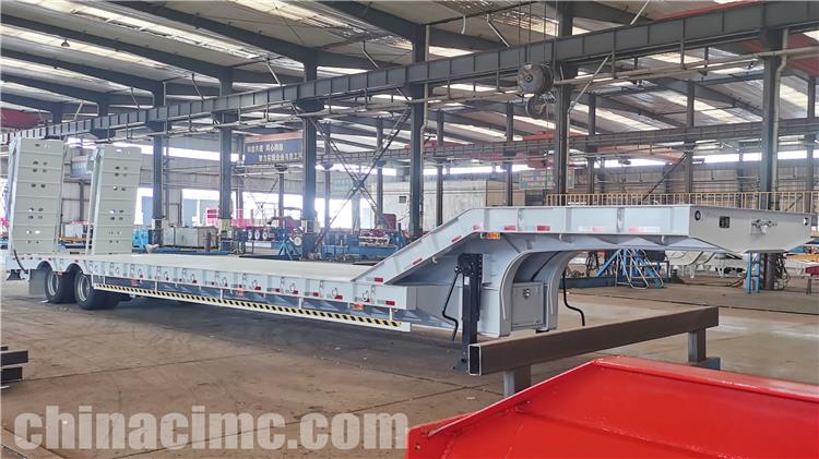 CIMC 2 Axle 60 Ton Low Bed Trailer for Sale In Tanzania