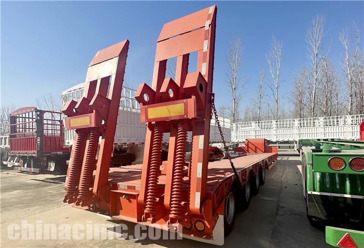 CIMC 4 Axle Low Loader Semi Trailer for Sale In Palau Islands