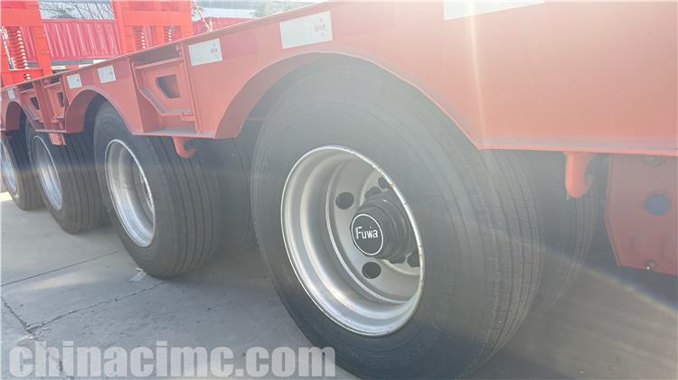 CIMC 4 Axle Low Loader Semi Trailer for Sale In Palau Islands