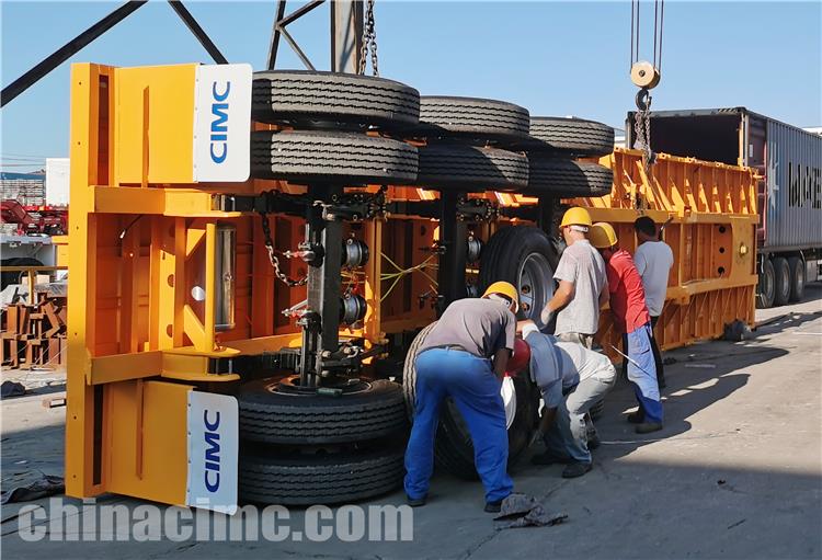 CIMC 3 Axle Flatbed Semi Trailer for Sale In Jamaica