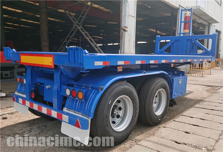 CIMC 2 Axle 20ft Flatbed Dump Trailer for Sale In Saint Lucia