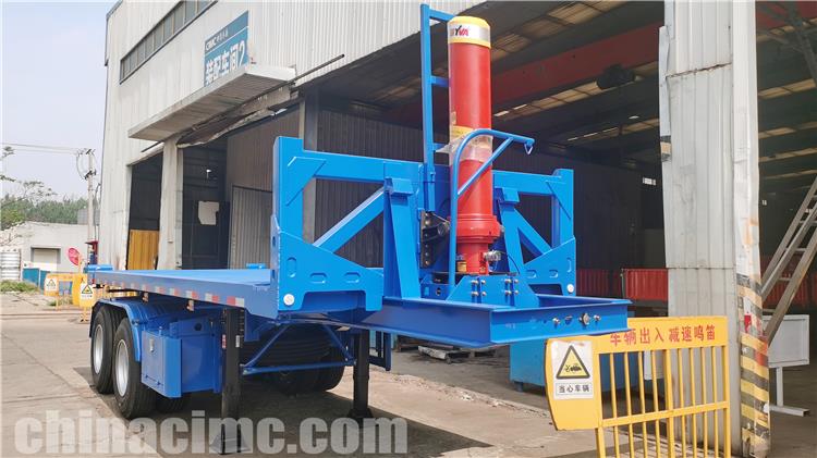 CIMC 2 Axle 20ft Flatbed Dump Trailer for Sale In Saint Lucia