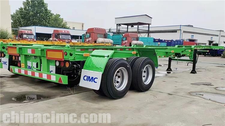 2 Axle 40 ft Container Chassis Trailer for Sale In Dominica