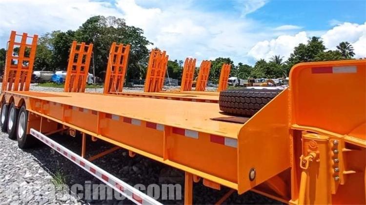 Tri Axle 80 Ton Low Bed Semi Trailer will ship to Dominica