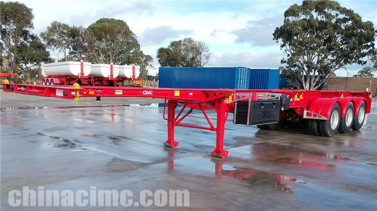 3 Axle 40ft Skeletal Trailer for Sale In Madagascar