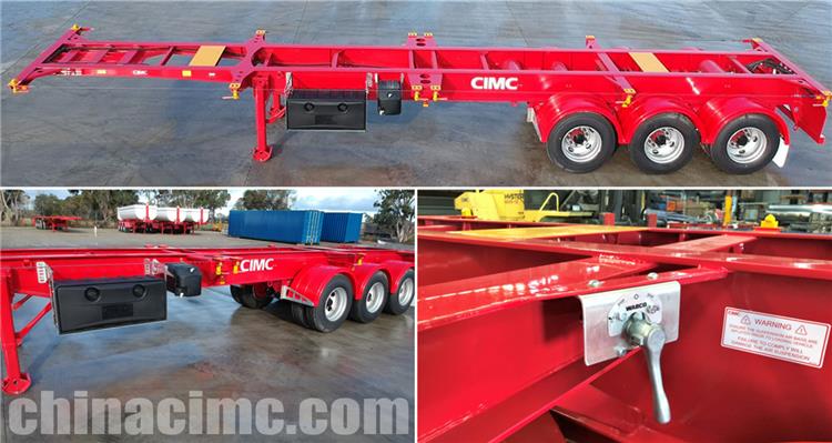 3 Axle 40ft Skeletal Trailer for Sale In Madagascar