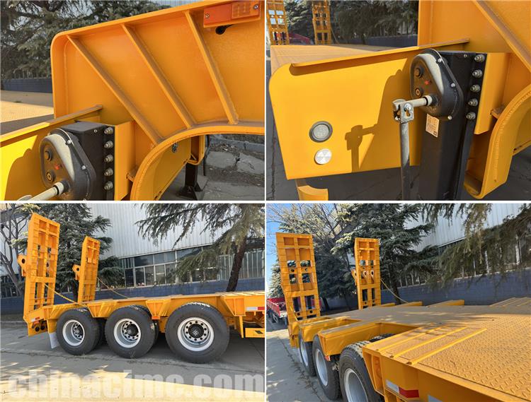 CIMC Tire Exposed 60 Ton Low Bed Trailer for Sale In Dominica