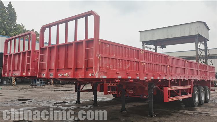 CIMC Tri Axle 60 Ton Side Wall Semi Trailer for Sale In Mozambique