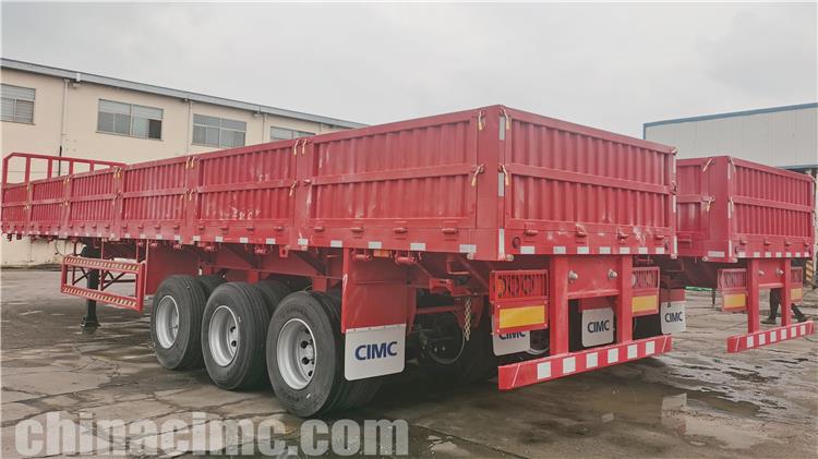 CIMC Tri Axle 60 Ton Side Wall Semi Trailer for Sale In Mozambique