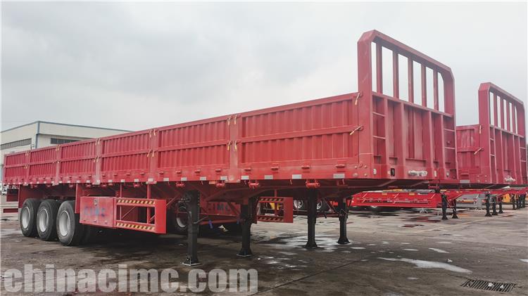 CIMC Tri Axle 60 Ton Side Wall Semi Trailer for Sale In Mozambique