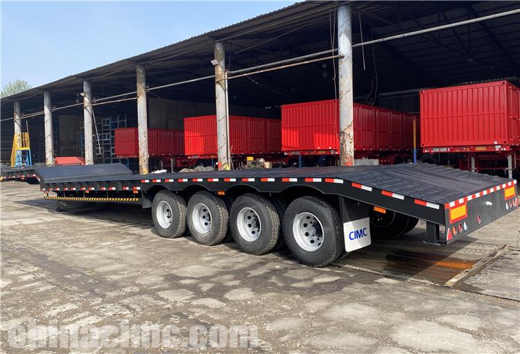 CIMC 4 Axle 100 Ton Low Loader Trailer for Sale In Zimbabwe