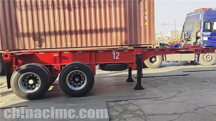 2 Axle 20 ft Container Chassis Trailer for Sale In Jamaica