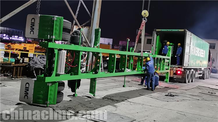 CIMC 40 ft Container Chassis Trailer for Sale In Jamaica JMMBJ