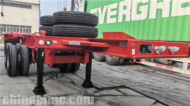 CIMC 2 Axle 20ft Container Chassis Trailer for Sale In Jamaica