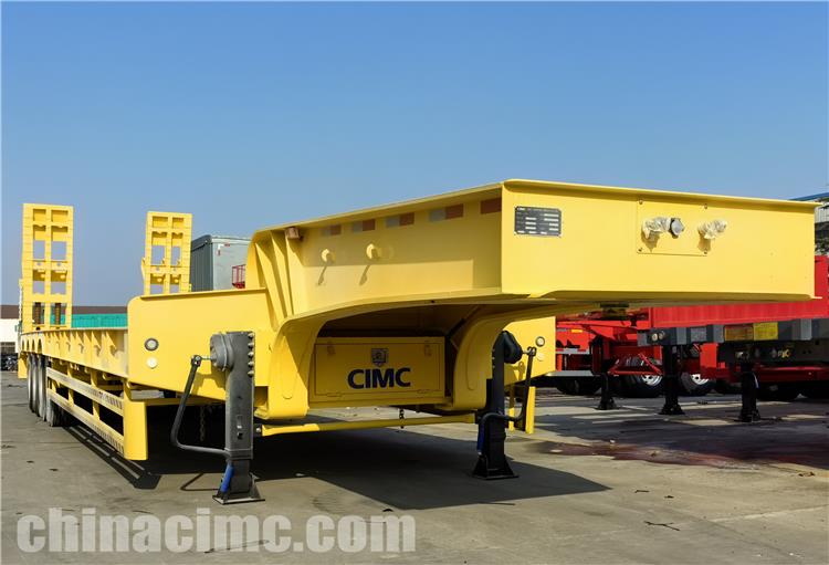 CIMC 4 Axle 100 Ton Low Loader Trailer for Sale In Mauritania