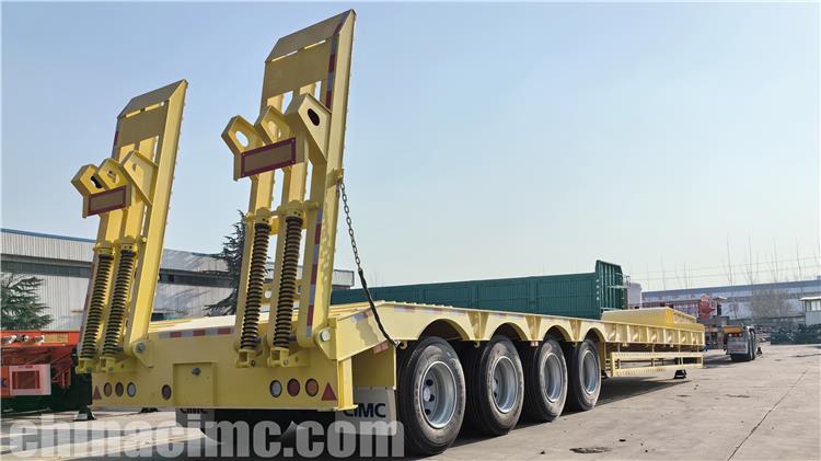 CIMC 4 Axle 100 Ton Low Loader Trailer for Sale In Mauritania