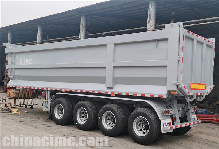 CIMC 4 Axe U Shape Dump Trailer for Sale In Cameroon
