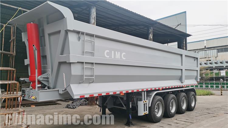 CIMC 4 Axe U Shape Dump Trailer for Sale In Cameroon