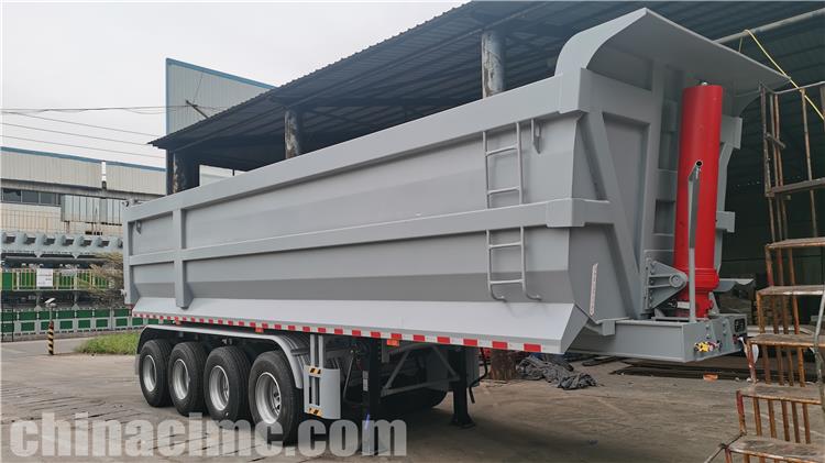 CIMC 4 Axe U Shape Dump Trailer for Sale In Cameroon