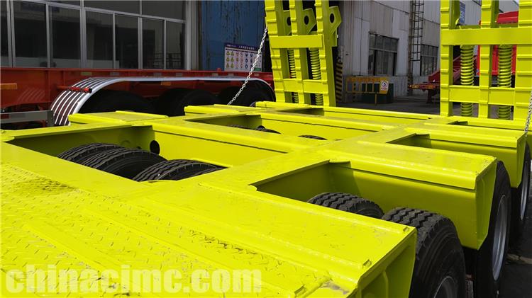 3 Axle 80 Ton Low Loader Truck Trailer for Sale In Angola