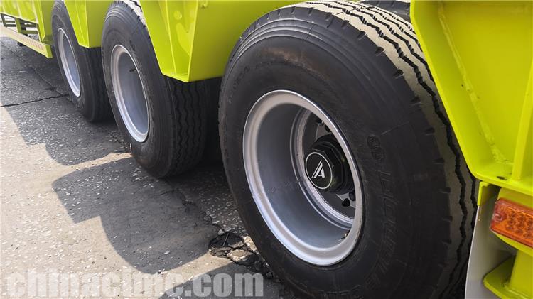 3 Axle 80 Ton Low Loader Truck Trailer for Sale In Angola