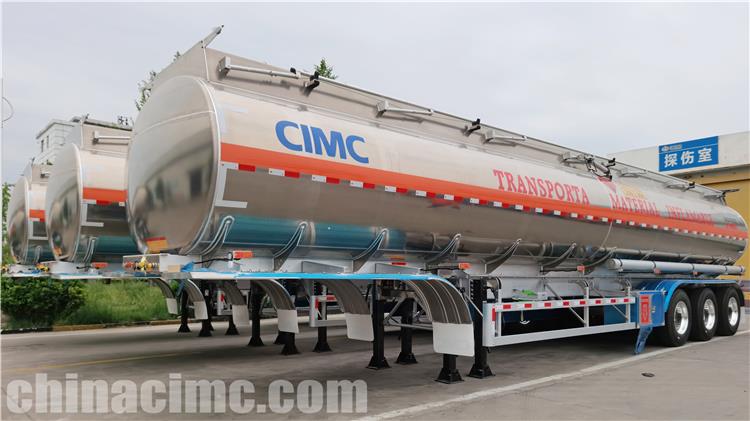 38000 Liters Aluminum Tanker Semi Trailer for Sale In Costa Rica