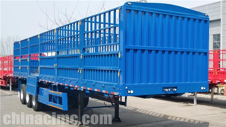 CIMC 60 Ton Fence Cargo Truck Trailer for Sale In Tanzania