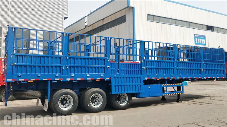CIMC 60 Ton Fence Cargo Truck Trailer for Sale In Tanzania