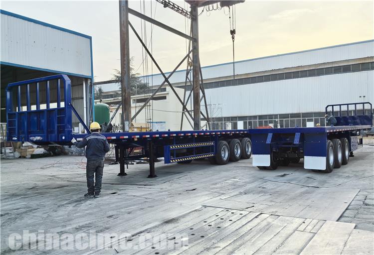 CIMC Tri Axle 40ft Container Flatbed Trailer for Sale In Guam