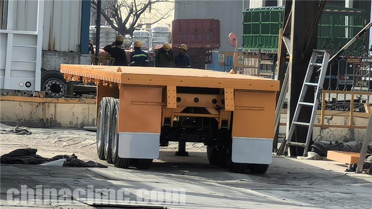 CIMC Tri Axle 40ft Container Flatbed Trailer for Sale In Guam