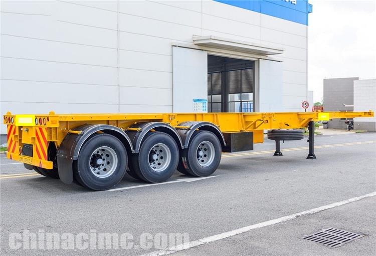 CIMC Tri Axle 40ft Skeleton Semi-Trailer with Skd Form for Sale in Jamaica